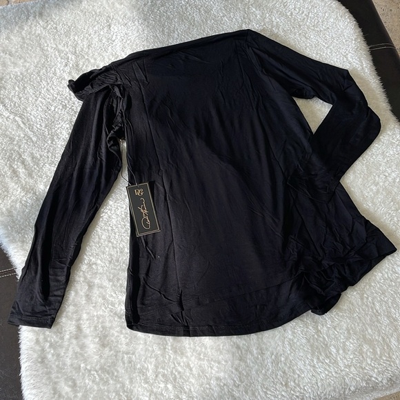 DG2 Diane Gilman Ruffle Front Top 613-558 - Picture 11 of 11